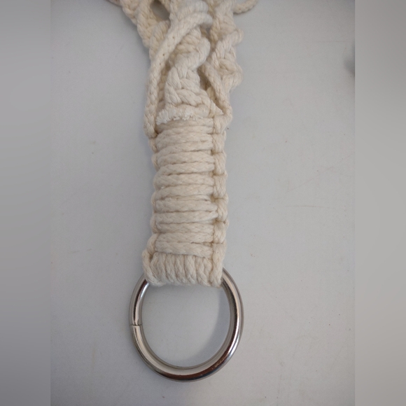 Mkono Macrame Plant Hanger Indoor Hanging Planter Basket Wood Beads 9"Dx9"Wx35"H - Picture 3 of 4